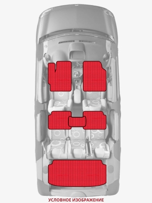 ЭВА коврики «Queen Lux» комплект для Toyota RAV4 Hybrid
